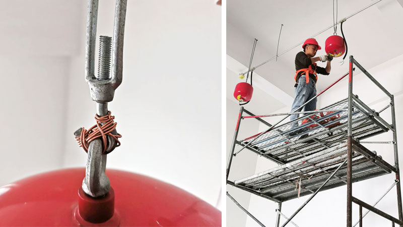 油漆房懸掛超細(xì)干粉滅火裝置