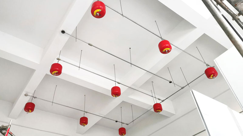 油漆房懸掛超細(xì)干粉滅火裝置