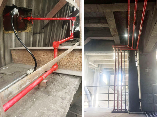 煤粉倉自動滅火系統(tǒng)管道施工圖