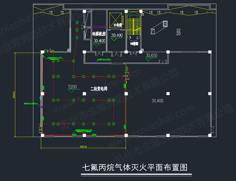 變配電間柜式七氟丙烷滅火裝置圖紙 變配電間柜式七氟丙烷滅火裝置圖紙